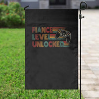 Fiance Level Unlocked Garden Flag Retro Engaged Gifts For Him Gamer