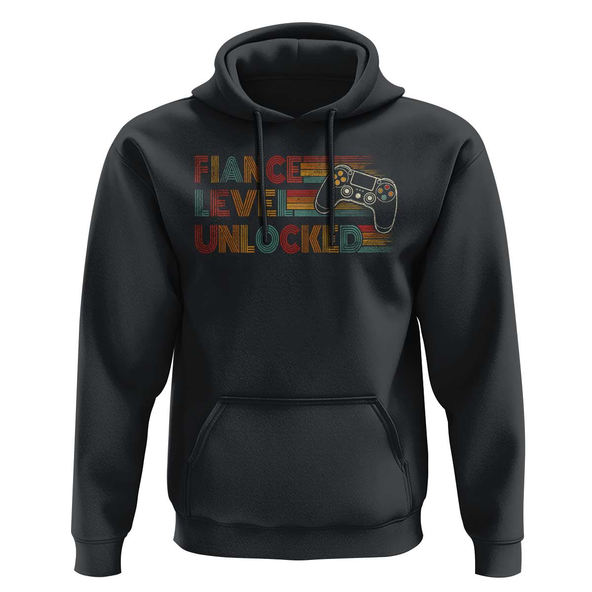 Fiance Level Unlocked Hoodie Retro Engaged Gifts For Him Gamer
