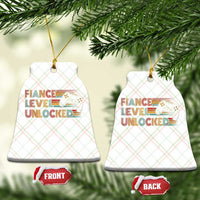 Fiance Level Unlocked Ceramic Ornament Retro Engaged Gifts For Him Gamer