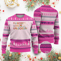 Fiance Level Unlocked Ugly Christmas Sweater Retro Engaged Gifts For Him Gamer