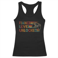 Fiance Level Unlocked Racerback Tank Top Retro Engaged Gifts For Him Gamer