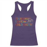 Fiance Level Unlocked Racerback Tank Top Retro Engaged Gifts For Him Gamer