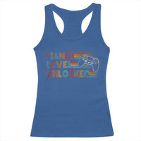 Fiance Level Unlocked Racerback Tank Top Retro Engaged Gifts For Him Gamer