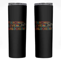 Fiance Level Unlocked Skinny Tumbler Retro Engaged Gifts For Him Gamer