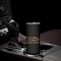 Fiance Level Unlocked Skinny Tumbler Retro Engaged Gifts For Him Gamer