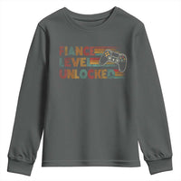Fiance Level Unlocked Youth Sweatshirt Retro Engaged Gifts For Him Gamer