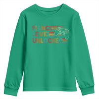 Fiance Level Unlocked Youth Sweatshirt Retro Engaged Gifts For Him Gamer