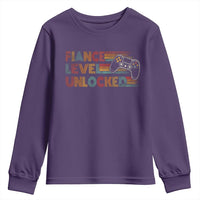 Fiance Level Unlocked Youth Sweatshirt Retro Engaged Gifts For Him Gamer