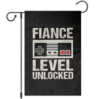 Leveled Fiance Unlocked Garden Flag Engagement Gift For Fiancé Bachelor Party