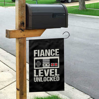 Leveled Fiance Unlocked Garden Flag Engagement Gift For Fiancé Bachelor Party