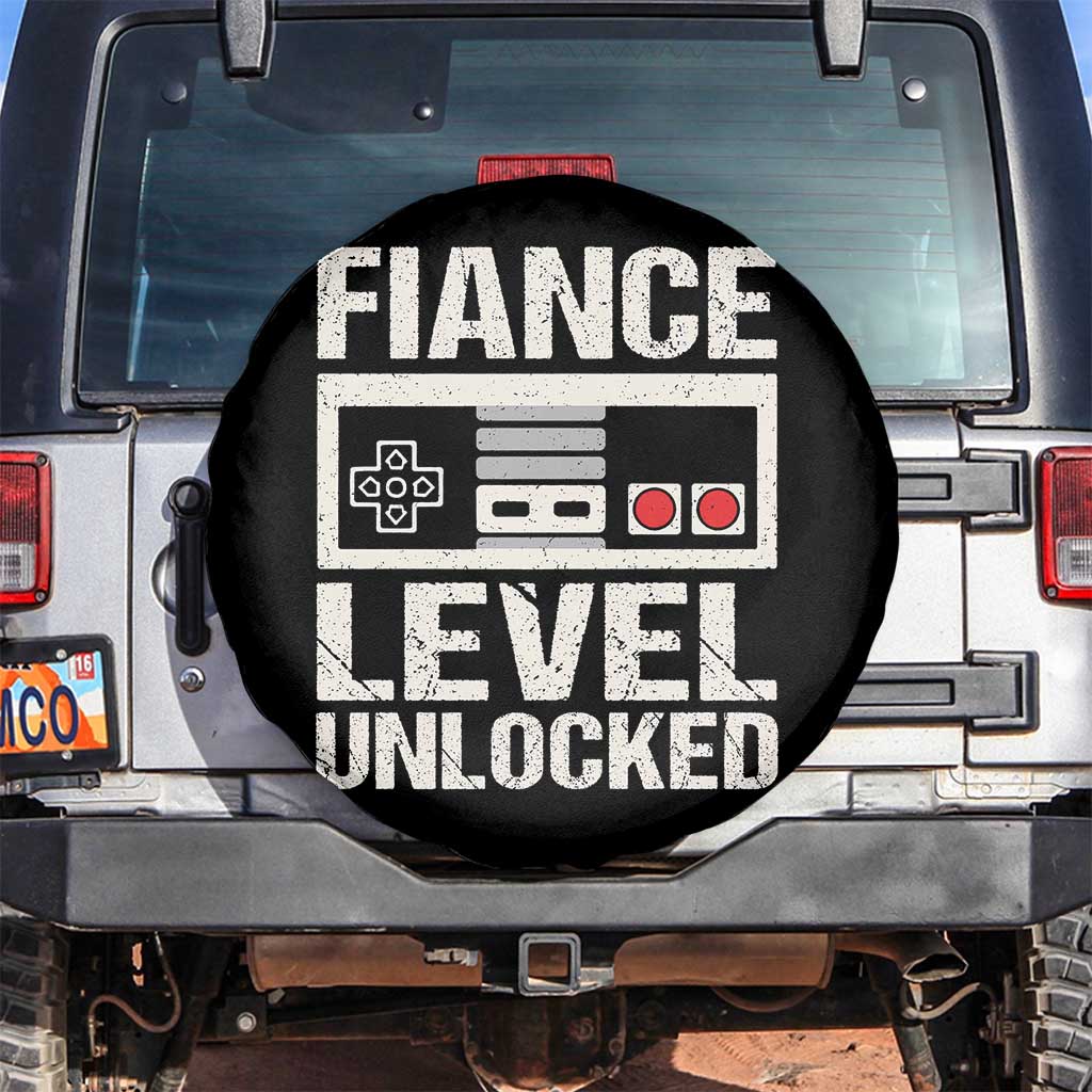 Leveled Fiance Unlocked Spare Tire Cover Engagement Gift For Fiancé Bachelor Party