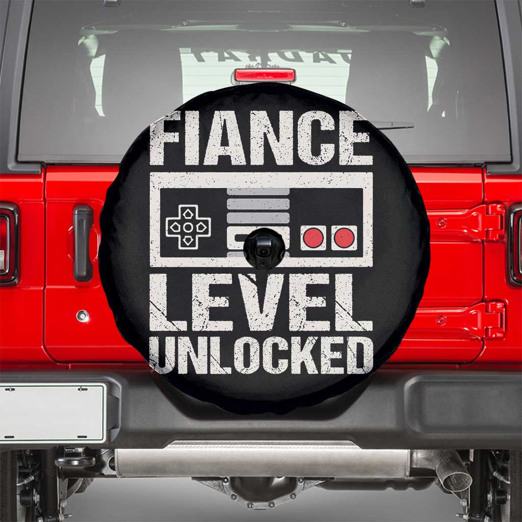 Leveled Fiance Unlocked Spare Tire Cover Engagement Gift For Fiancé Bachelor Party