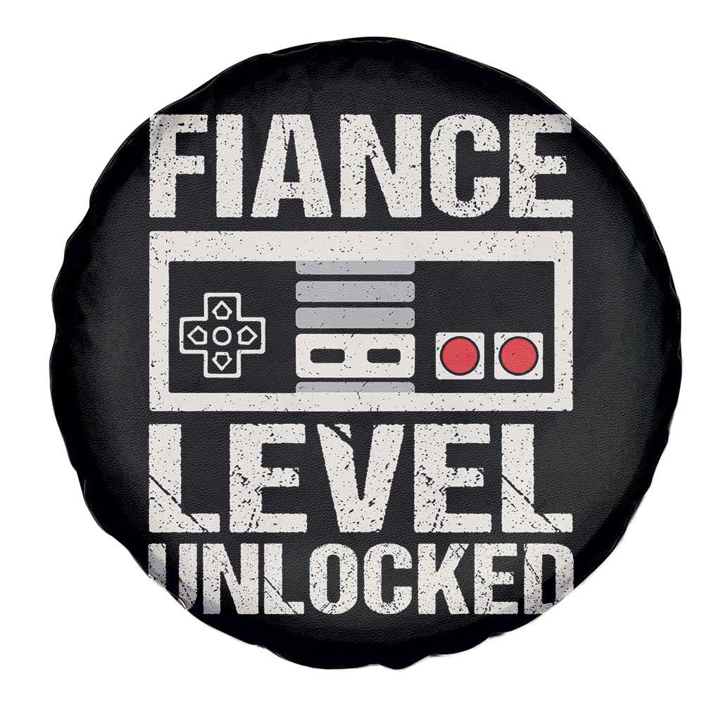 Leveled Fiance Unlocked Spare Tire Cover Engagement Gift For Fiancé Bachelor Party