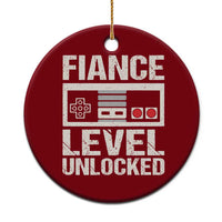 Leveled Fiance Unlocked Ceramic Ornament Engagement Gift For Fiancé Bachelor Party