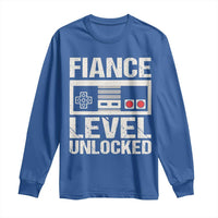 Leveled Fiance Unlocked Long Sleeve Shirt Engagement Gift For Fiancé Bachelor Party