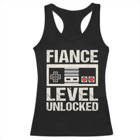 Leveled Fiance Unlocked Racerback Tank Top Engagement Gift For Fiancé Bachelor Party