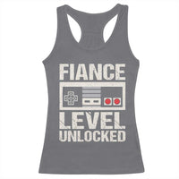 Leveled Fiance Unlocked Racerback Tank Top Engagement Gift For Fiancé Bachelor Party