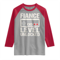Leveled Fiance Unlocked Raglan Shirt Engagement Gift For Fiancé Bachelor Party