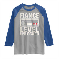 Leveled Fiance Unlocked Raglan Shirt Engagement Gift For Fiancé Bachelor Party