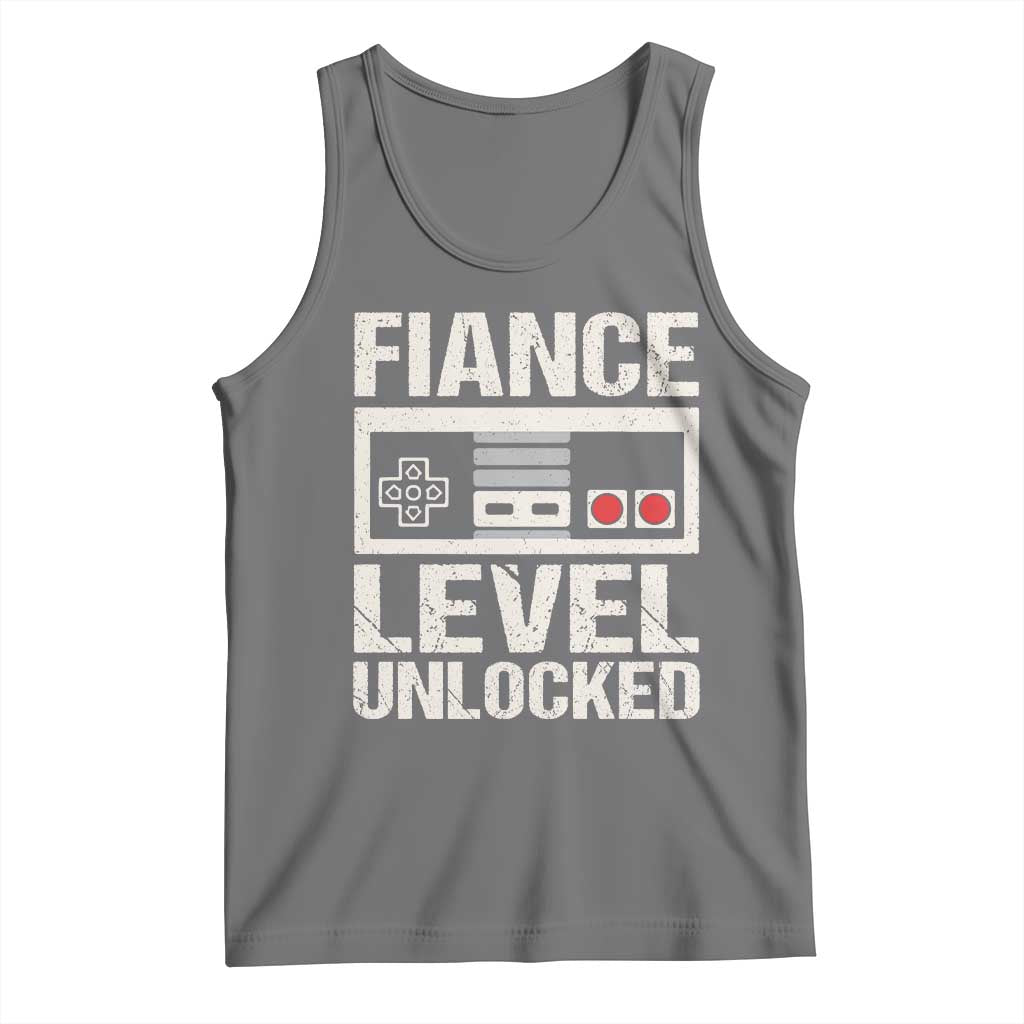 Leveled Fiance Unlocked Tank Top Engagement Gift For Fiancé Bachelor Party