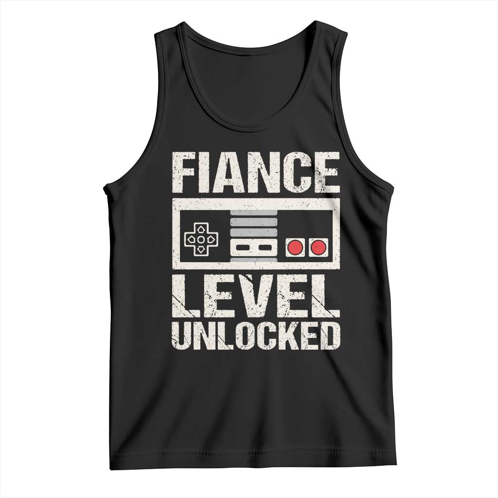 Leveled Fiance Unlocked Tank Top Engagement Gift For Fiancé Bachelor Party