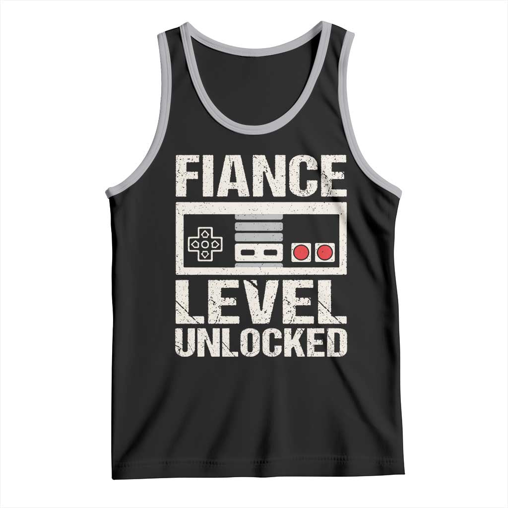 Leveled Fiance Unlocked Tank Top Engagement Gift For Fiancé Bachelor Party