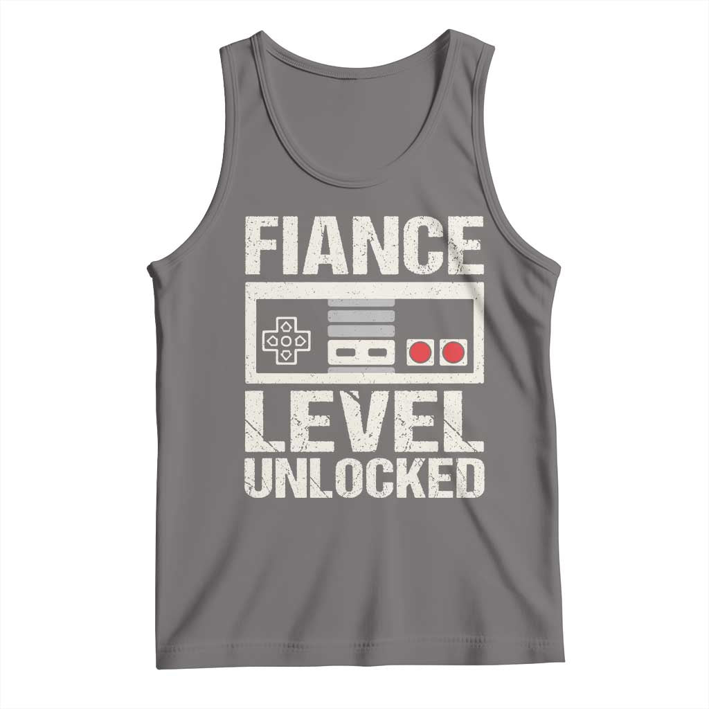 Leveled Fiance Unlocked Tank Top Engagement Gift For Fiancé Bachelor Party