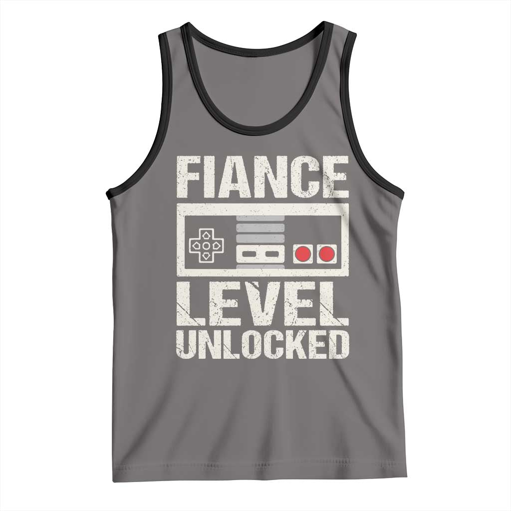 Leveled Fiance Unlocked Tank Top Engagement Gift For Fiancé Bachelor Party