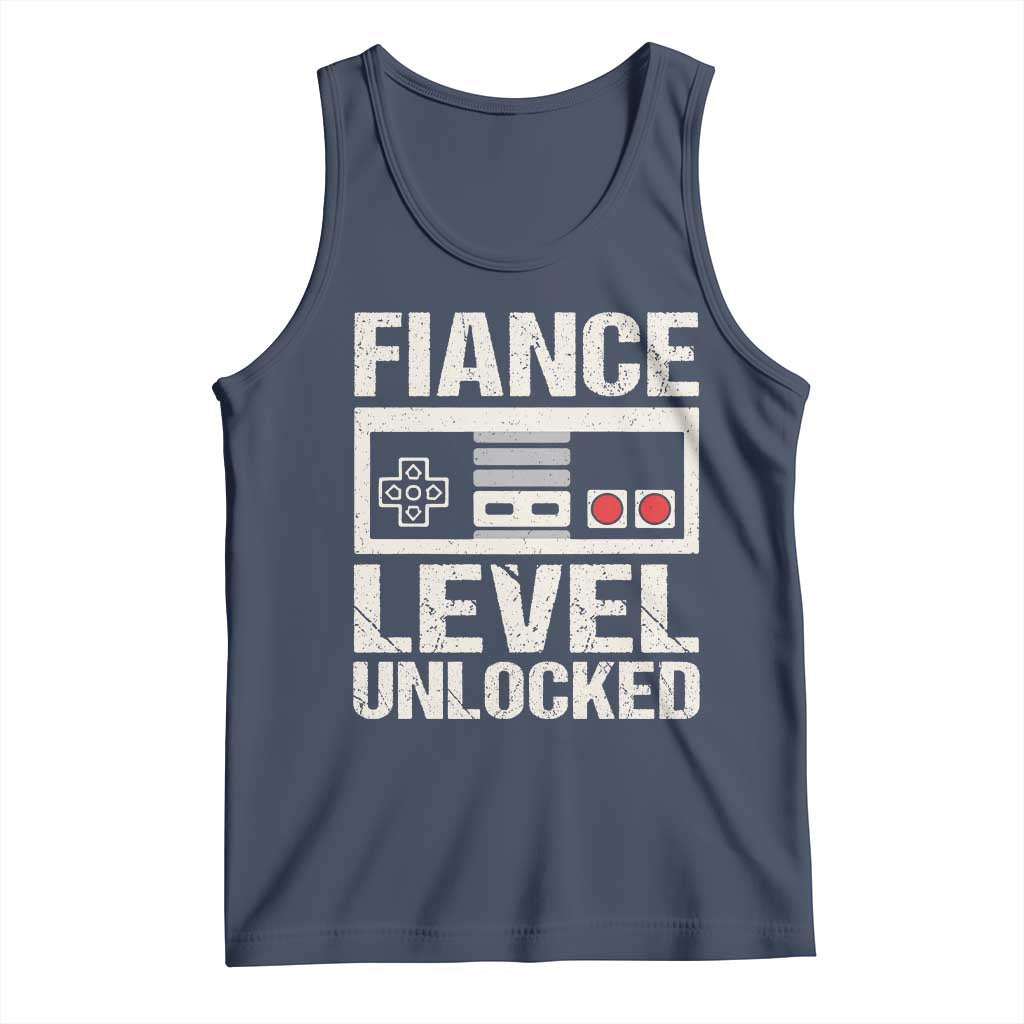 Leveled Fiance Unlocked Tank Top Engagement Gift For Fiancé Bachelor Party