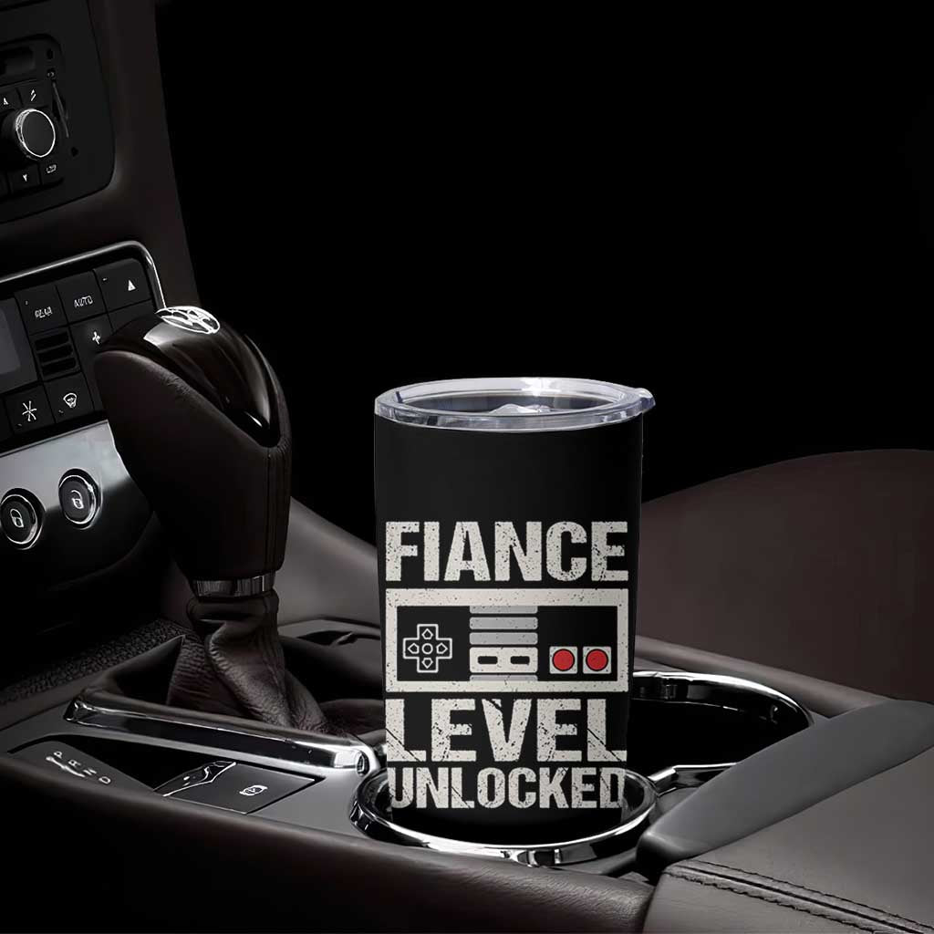 Leveled Fiance Unlocked Tumbler Cup Engagement Gift For Fiancé Bachelor Party