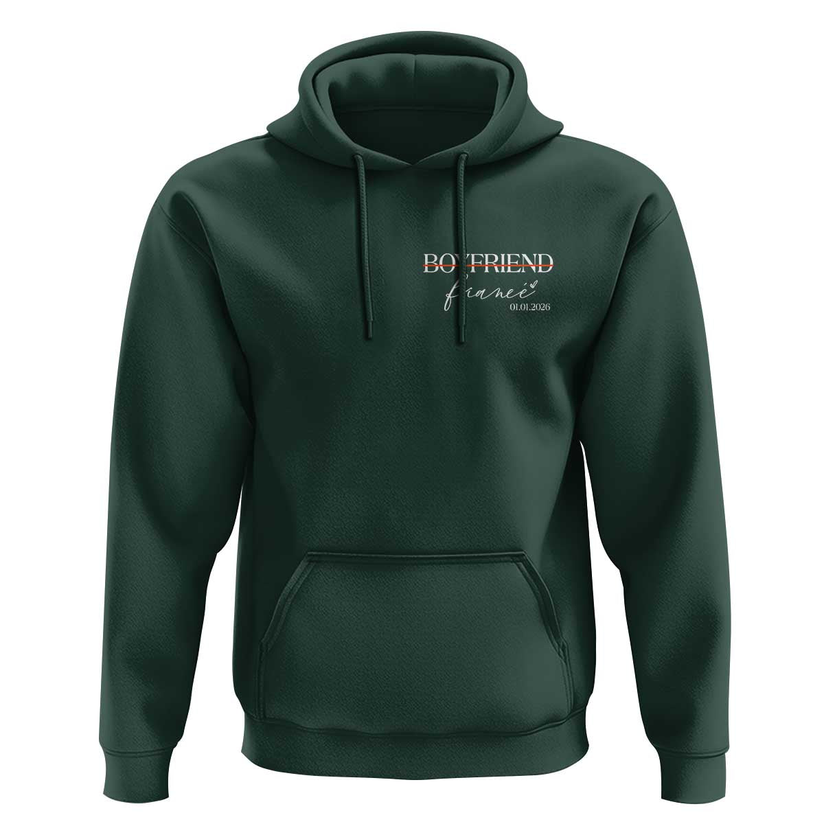 Personalized Fiance Hoodie Custom Date Boyfriend Engagement Gifts Future Mr and Mrs