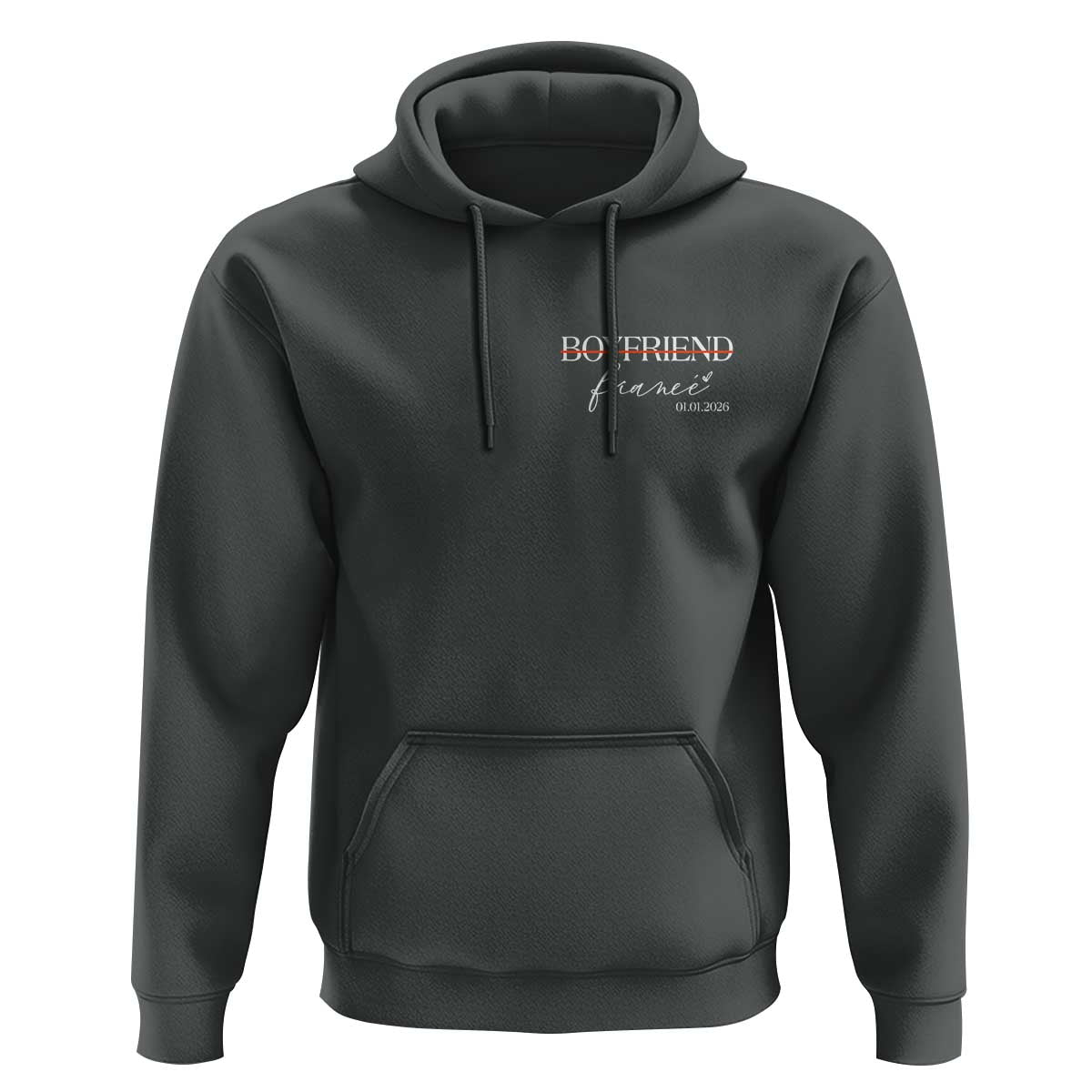 Personalized Fiance Hoodie Custom Date Boyfriend Engagement Gifts Future Mr and Mrs