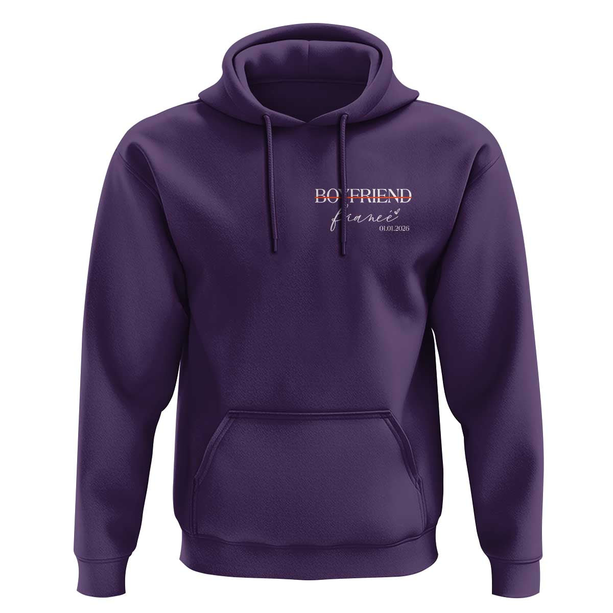 Personalized Fiance Hoodie Custom Date Boyfriend Engagement Gifts Future Mr and Mrs