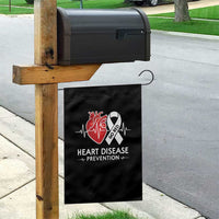 Go Red Heart Disease Prevention Garden Flag Heartbeat CHD Wear Red February Month