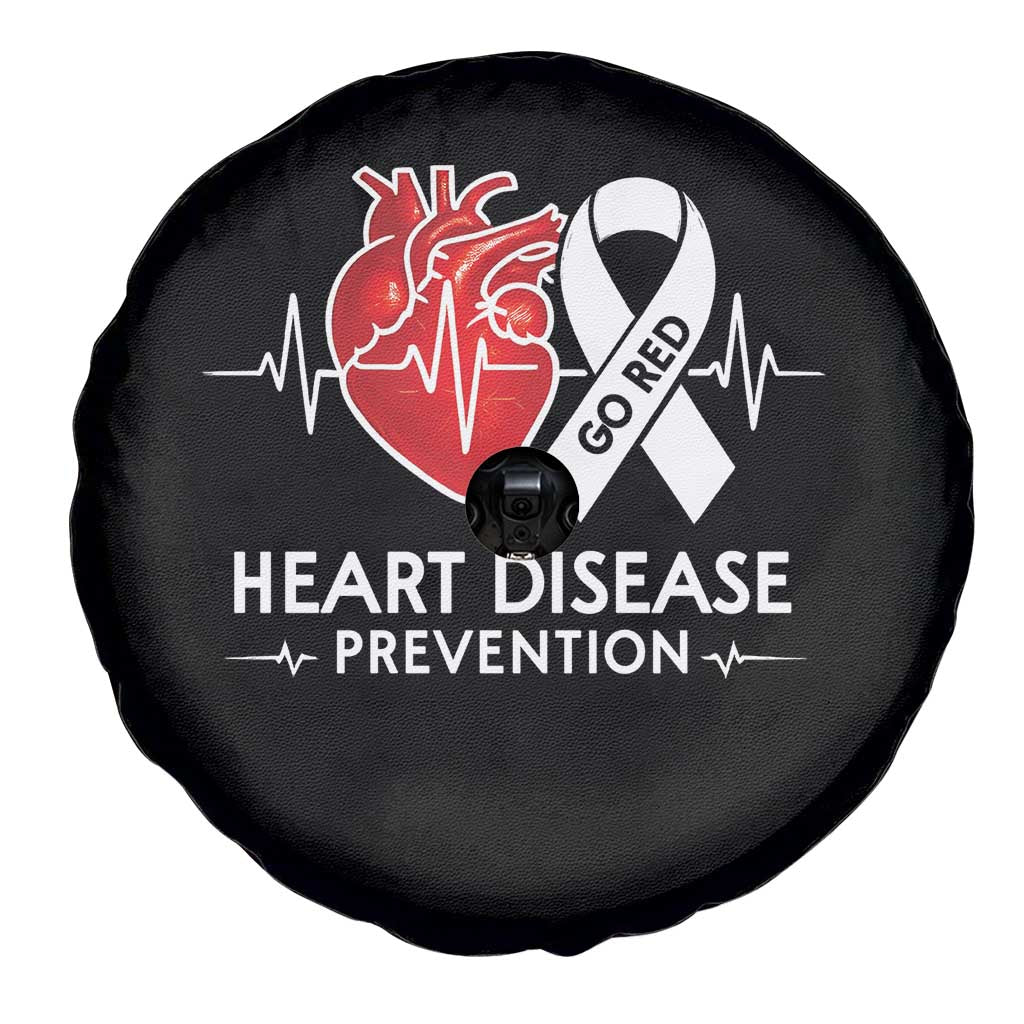Go Red Heart Disease Prevention Spare Tire Cover Heartbeat CHD Wear Red February Month