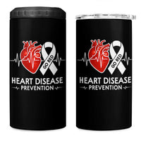 Go Red Heart Disease Prevention 4 in 1 Can Cooler Tumbler Heartbeat CHD Wear Red February Month