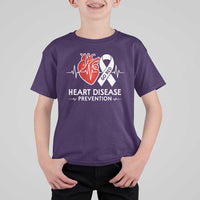 Go Red Heart Disease Prevention T Shirt For Kid Heartbeat CHD Wear Red February Month