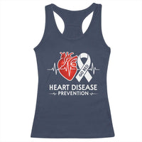 Go Red Heart Disease Prevention Racerback Tank Top Heartbeat CHD Wear Red February Month