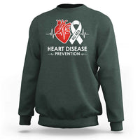 Go Red Heart Disease Prevention Sweatshirt Heartbeat CHD Wear Red February Month