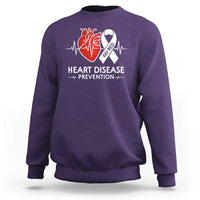 Go Red Heart Disease Prevention Sweatshirt Heartbeat CHD Wear Red February Month