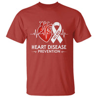 Go Red Heart Disease Prevention T Shirt Heartbeat CHD Wear Red February Month