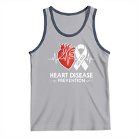 Go Red Heart Disease Prevention Tank Top Heartbeat CHD Wear Red February Month