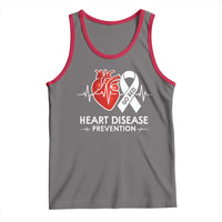 Go Red Heart Disease Prevention Tank Top Heartbeat CHD Wear Red February Month