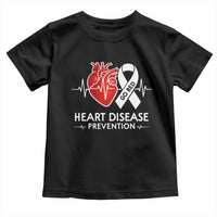 Go Red Heart Disease Prevention Toddler T Shirt Heartbeat CHD Wear Red February Month