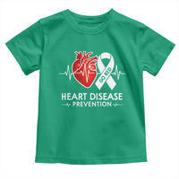 Go Red Heart Disease Prevention Toddler T Shirt Heartbeat CHD Wear Red February Month