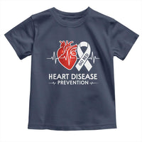 Go Red Heart Disease Prevention Toddler T Shirt Heartbeat CHD Wear Red February Month