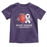 Go Red Heart Disease Prevention Toddler T Shirt Heartbeat CHD Wear Red February Month