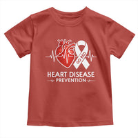 Go Red Heart Disease Prevention Toddler T Shirt Heartbeat CHD Wear Red February Month