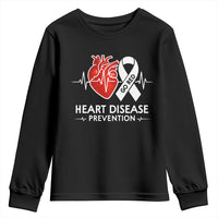 Go Red Heart Disease Prevention Youth Sweatshirt Heartbeat CHD Wear Red February Month