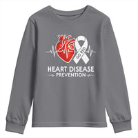 Go Red Heart Disease Prevention Youth Sweatshirt Heartbeat CHD Wear Red February Month